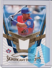 2004 UD Legendary Cuts  Joe Carter #SS-JC Significant Swatches Authentic Game-Used Blue Jays